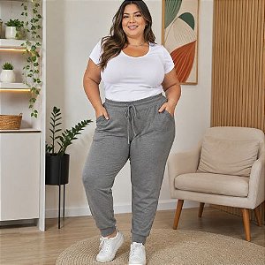 Calça Feminina Jogger Moletinho Viscose Malwee