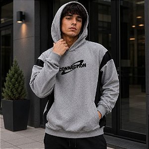 Blusão Oversized Masculino Flanelado CONNECTION com Capuz- Malwee