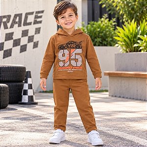 Conjunto Menino Moletom Com Capuz Rei Rex