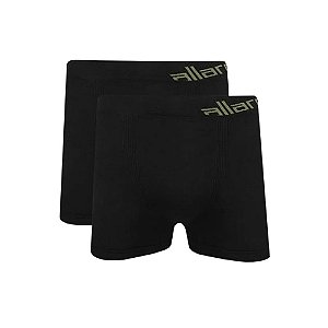 Kit 2 Cuecas Boxer Allarde de Algodão Preto