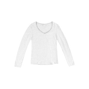 Blusa Feminina Básica Slim Manga Longa4D8A Hering