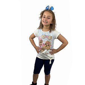 Conjunto Infantil Malha e Cotton 11050577 Kely & Kety