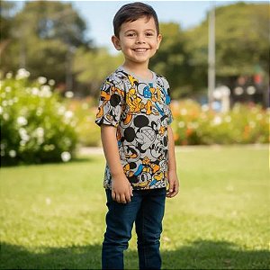 Camiseta Estampada Mickey & Pluto P32302 Disney
