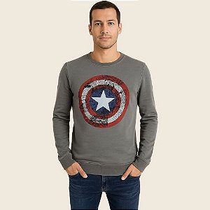 Blusa Moletom  Masculina Estampada P10487 Cativa