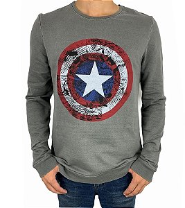 Blusa Moletom  Masculina Estampada P10487 Cativa