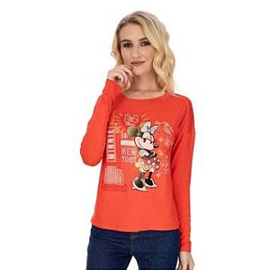 Blusa Feminina Manga Longa Minnie D60048 Cativa