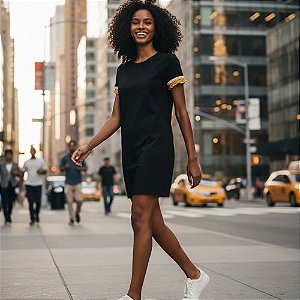 Vestido com Manga em Malha H80182 Habana