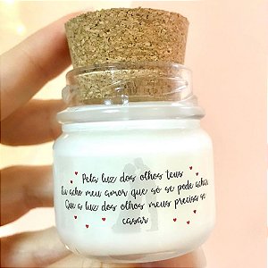 Mini Vela Aromática Lembrancinhas Personalizadas Luz dos Olhos Teus