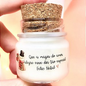 Mini Vela Aromática Lembrancinha Natal + Saquinho Organza