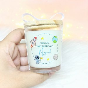 Vela Aromática Lembrancinha Maternidade Miguel 70g