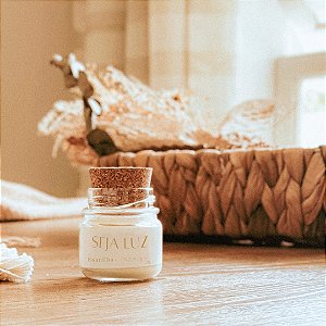 Mini vela SEJA LUZ tampa cortiça 30gr - Velas Inspire