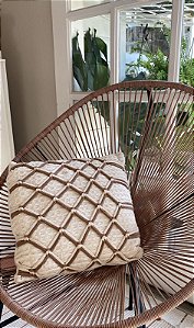 Almofada Trama Natural Com Enchimento