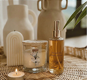DUO NATURE BAUNILHA • VELA + HOME SPRAY