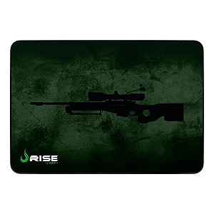 Mouse Pad Gamer Sniper Verde Grande 42x29 cm | Rise Mode