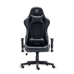 Cadeira Gamer Dazz Prime X V2 Preto e Cinza Com Almofada Para Lombar