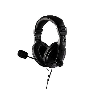 Headset Profissional Com Microfone Atendimento P2 3.5MM Preto Maxprint