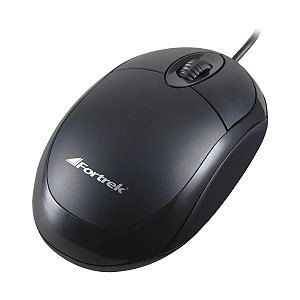 Mouse Com Fio Óptico Fortrek OML-101 USB 800-Dpi Preto