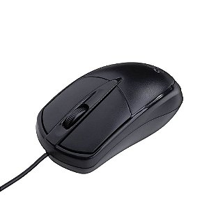 Mouse Com Fio Universitário 1200DPI Preto USB 2.0 - Maxprint