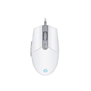 Mouse Gamer USB M260 6400DPI RGB Branco HP