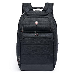 Mochila Swissport Hightec Preta. Qualidade e Estilo
