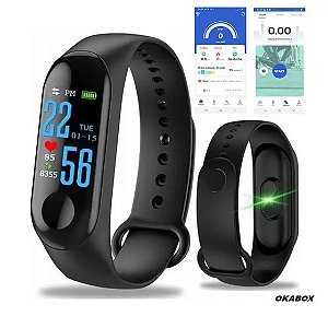 Smart Band Inteligente Relogio M3 Smartwatch Android - Android