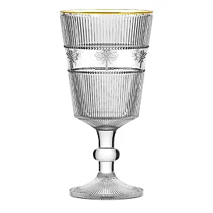 Jogo 6 Taças em Vidro Libélula Gold Rim 325ml L'Hermitage