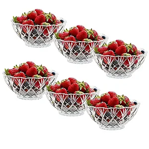 Jogo 6 Taças Para Sobremesa Toffee Em Alto Relevo Em Casa Tem 150ml