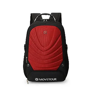 Mochila Unissex Notebook com Cadeado, Entrada para USB/ Fone de ouvido e capa de Chuva