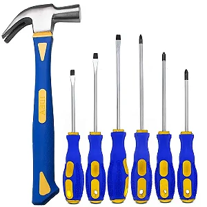 Kit de Ferramentas Philips Imantada com Martelo Fibra de Unha – Resistência e Praticidade