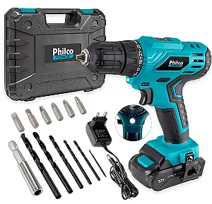 Furadeira Parafusadeira Philco 12V Sem Fio – Potência e Praticidade