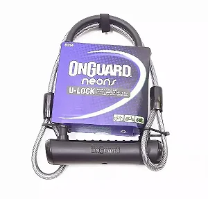 Cadeado U-Lock OnGuard Neon 8154 – Segurança Máxima para Bicicletas e Motos
