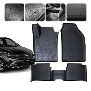 Jogo de Tapetes Tipo Bandeja para Fiat Argo (2025 - 2026) – Proteção Premium 5 Peças