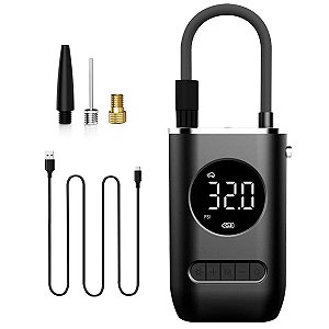 Compressor Ar Portátil Sem Fio Digital Carro Moto e bicicletas