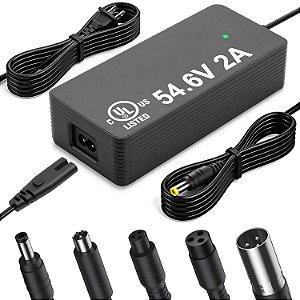 Carregador para Bicicleta Elétrica QKIIP 54,6V 2A Certificado UL 110-240V