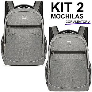 Kit 2 Mochilas Bolsa Viagem Resistente Casual Viagem Coreana Prática M