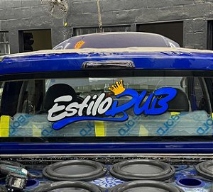 Adesivo EstiloDub Vidro Traseiro 70x25