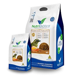 Nutribiótica Trinca Ferro Flocada Larvas, Frutas e Ovos SP +