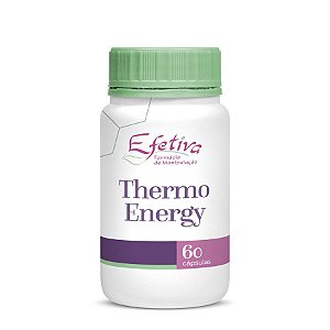 Thermo Energy Cápsulas Cafeina100mg + Chá verde 200mg + Capsiate 2,5mg + Citrus Aurantium 250mg