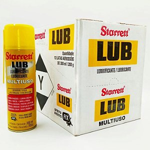 Caixa com 12 Lubrificante Spray Multiuso Lub 300ml - STARRETT