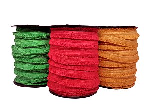 Fita franja crochet - Algodão/poliester - 15mm (rolo c/50mts) - Ref: 6041