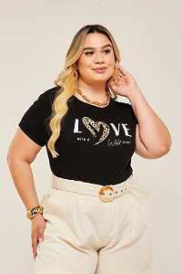 TSHIRT VISCOLYCRA PLUS SIZE - LOVE