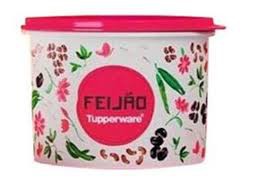 Tupper Caixa Feijão Floral 2 Kg