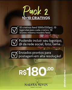 Pack 2 - Criativo rede social/divulgação/mídia digital