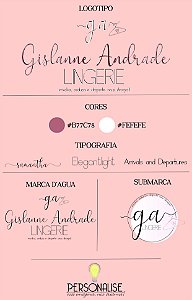 PACOTE IDENTIDADE BASICO ( LOGOTIPO+SUBMARCA+MARCA D'AGUA**