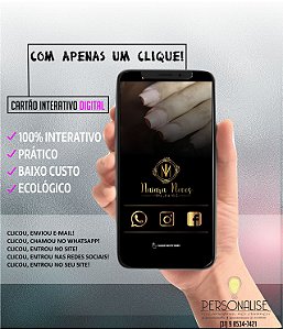 ARTE PARA CARTÃO INTERATIVO DIGITAL