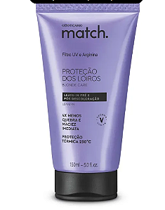 Leave-in Pré e Pós Descoloração Match. Proteção dos Loiros 150ml
