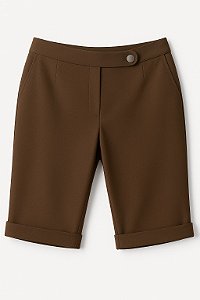 Bermuda Feminina Marrom – Conforto e Estilo Casual
