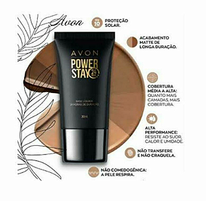 base líquida avon power stay 410 nq