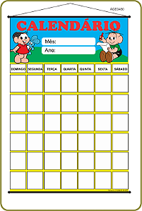 BANNER PEDAGÓGICO CALENDÁRIO INFANTIL 90X60CM