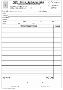 BLOCO DE NOTAS 15x21 AUTOCOPIATIVO 56G 10 BLOCOS DE 50X2 VIAS 1000 FOLHAS